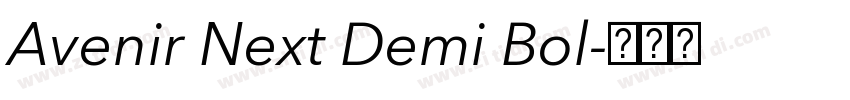 Avenir Next Demi Bol字体转换